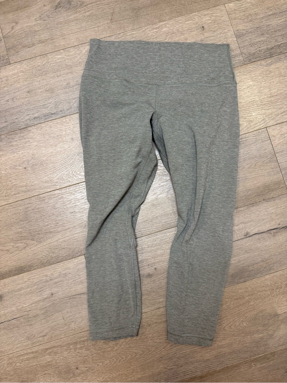 lululemon athletica Light Heather Gray Cropped Leggings